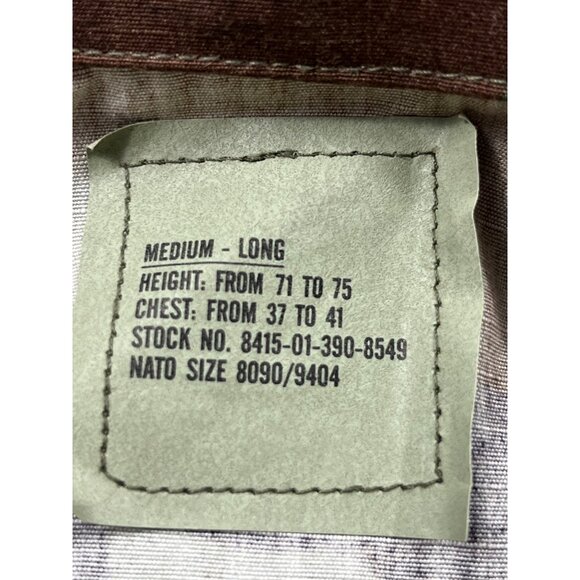 Woodland Camouflage Combat Coat Mens Medium Ripstop SP0100-95-D-0353 Hot Weather - Picture 3 of 10